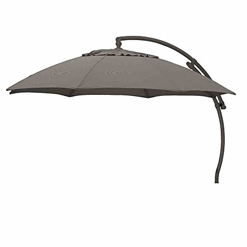 sun garden Easy de Sun sombrilla, Aluminio, Antracita/Gris, 375 x 375 x 23.5 cm, 10218421