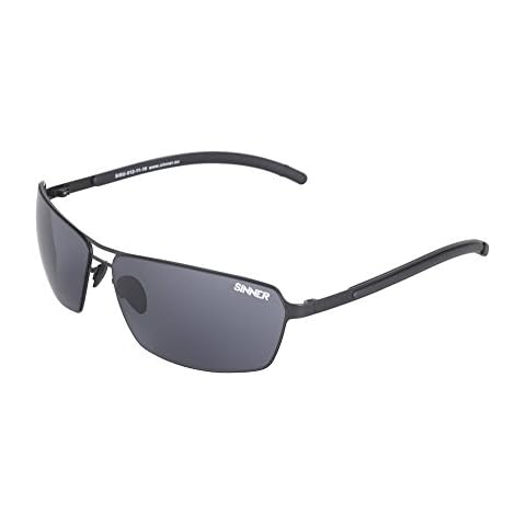 SINNER Madura Square Frame Sunglasses Matte Black Cover