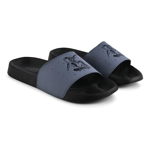 Image of PERY-PAO Sliders Grey, Black, White Stylish Flip Flop & Slippers