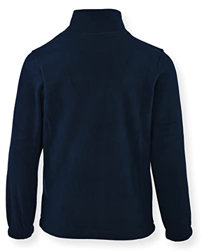 Swiss Alps Kids Boy's Full Zip Polar Fleece Jacket, Ultra Soft, Warm, Comfortable Fabric With Zippered Hand Pockets - Navy, Size 8 #TOP3