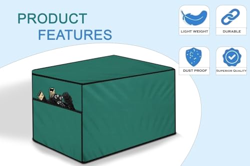 Image of The Furnishing Tree Polyester Waterproof & Dustproof Printer Cover - Compatible with Auto Duplex Laser Brother DCP-L2541DW Printers, Green , Dimensions in DxWxH - ( 40x42x32 CM)