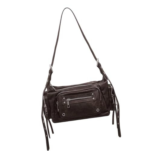 Sac à bandoulière en cuir souple pliable et spacieux
