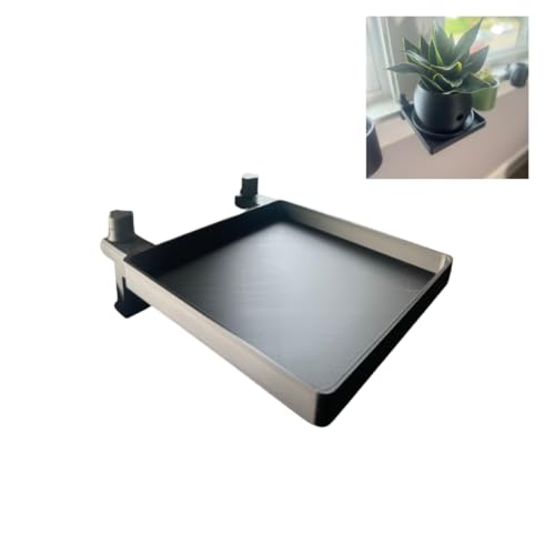Windowsill Extension Shelf with 6x6 Inch Tray