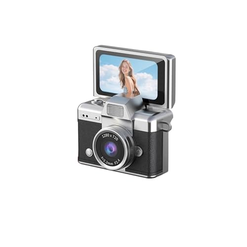 Cámara Digital Mini Compacta con Pantalla Giratoria 180°