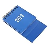 Calendrier de bureau/mur : mini planificateur de bureau 2023 – calendrier de bureau 2023, mini calendrier de table, lapin chinois, calendrier mensuel pour dortoir de bureau à domicile.