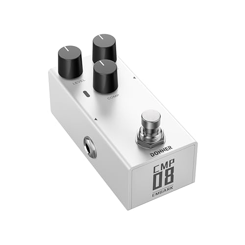 Donner Compressor Pedal for Electric Guitar DIY Shell Analog True Bypass Effects Pedal Vintage Warmth & Studio-Grade ClarityEMBARK 08