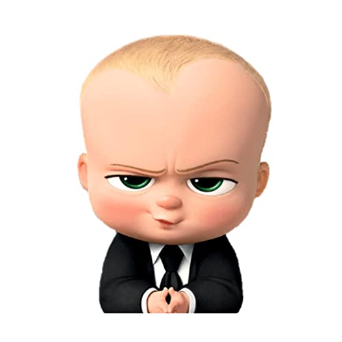 Image of Pretty Ur Party Boss Baby Theme Paper Cutouts for Birthday Parties, Boss Baby Party Supplies decor, Birthday Party Decoration Cut-Outs (10 pcs) - Blue /Black