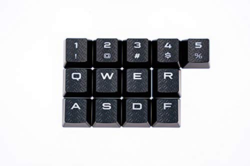 Cherry MX Key Switch FPS Backlit keycap Black 13 Keys, Used for Corsair Gaming Keyboard! (Black)
