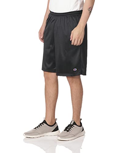 Champion Men's Long Mesh Short with Pockets Navy2