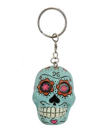 Candy Skull Key Chain - Blue by Candy Skull Cover