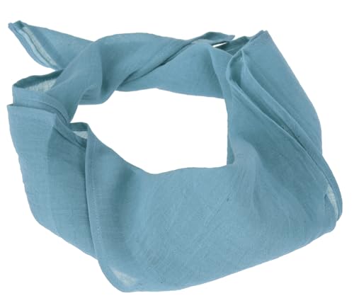 GURU SHOP Pañuelo cuadrado de algodón indio, 50 x 50 cm, para hombre y mujer, algodón, Taubengrau, Talla única