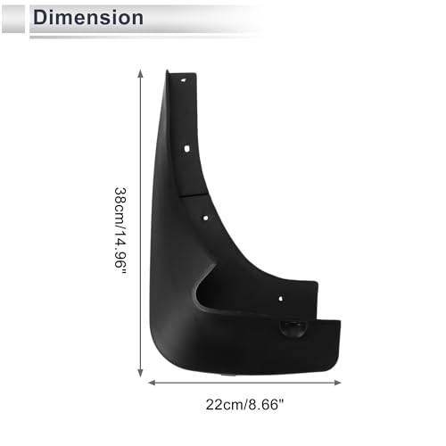 Image of X AUTOHAUX 1set Front and Rear Mud Flaps Splash Guards Mud Guards for Mazda CX-7 2007-2012 W /Mount Accessories