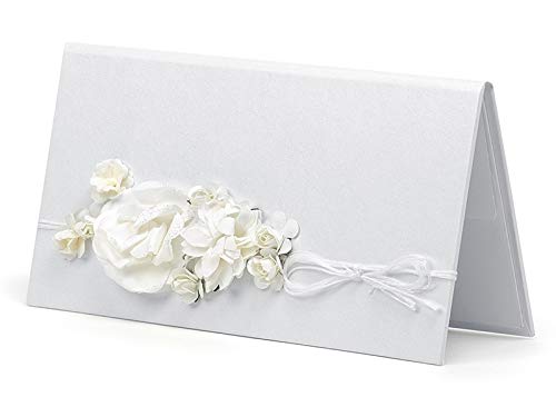 jakopabra Elegantes Etui für Geldgeschenke zur Hochzeit Verschiedene Designs (crèmefarben elegant mit Schnur) Cover