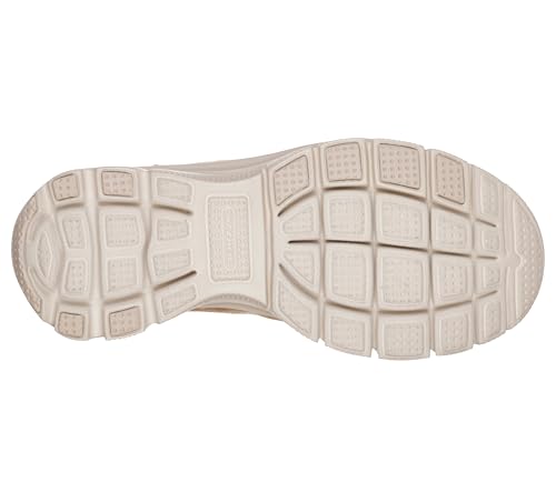 Image of Skechers Women's Clogs - Relaxed Fit: Easy Going - Latte-Twin Gore Open Back Suede Fur Slip-On Clogs with Air Cooled Insole