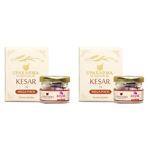 Image of UPAKARMA Original Kashmiri Kesar /Saffron | Handpicked Pure Finest Grade | 2 Gram- Pack of 2