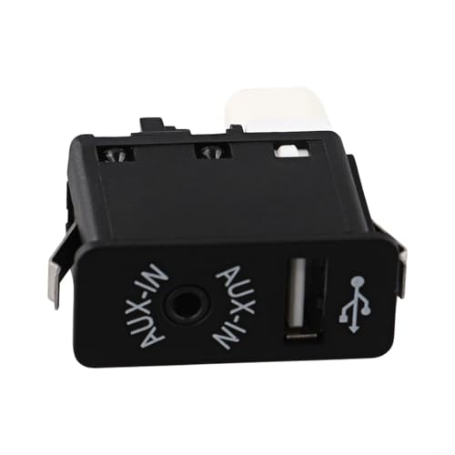 Materiale: realizzata in materiale ABS, questa presa USB AUX è costruita per resistere all'uso quotidiano e fornire una connessione affidabile. Il suo colore nero aggiunge un tocco elegante ed elegante al pannello di controllo centrale della tua auto.