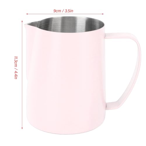 Mousseur à lait rose 480ml finis le gaspillage avec l'échelle interne - 8