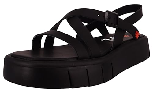 Art 1853 Malaga, Sandalias planas Mujer, Negro, 42 EU