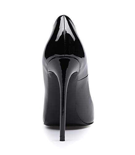 Castamere Womens High Heel Pumps Slip-on Pointy-Toe Elegant Stilettos Shoes 4.7Inch Heels Basic Pump4
