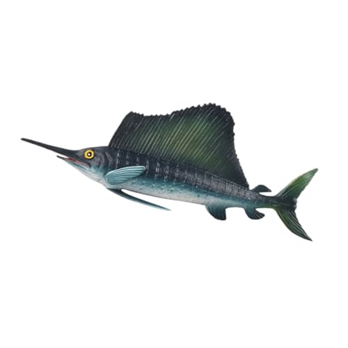 LRXIYODE リアルな海洋動物模型 セイルフィッシュと海?魚 プラスチック製海洋動物の飾り ミニフィギュア 赤ちゃんの認識教育用 ホームインテリア用