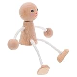 UKCOCO DIY Wooden Peg Dolls Unfinished Paintable Wooden Figures For Crafting...