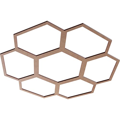 Image of Ekena Millwork 24 inchOD x 8 1 /2 inchID x 3 /8 inchT Florin Wood Fretwork Pierced Ceiling Medallion, Wood (Paint Grade)
