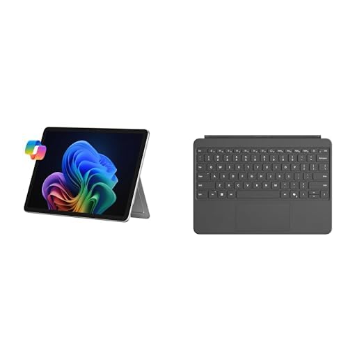 Image of Microsoft Surface Pro 12 inch Copilot+ PC (2025), 16GB RAM, 256GB SSD | Surface Pro 12-inch Keyboard | 2-in-1 Bundle | Platinum