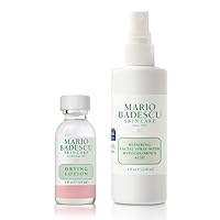 Mario Badescu Drying Lotion & Repairing HOCl Facial Spray Bundle | Blemish Spot Treatment Lotion with Salicylic Acid & Sulfur + Facial Spray That Soothes, Hydrates, & Reduces Redness | Non-Irritating