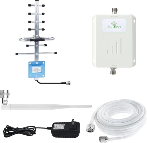 Image of Cell Phone Signal Booster for AT&T T-Mobile, 5G 4G LTE Band 12 17 700MHz | Up to 4,500 sq ft, 65dB cell signal amplifier, FCC Approved, multi-user coverage, outside signal required
