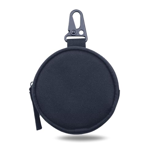 Image of Tactical EDC Pouch for Men - 1000D Nylon Round Small Utility, Triangle Buckle Belt, Water-Repellent EDC Organizer, Coin Pouch for Keys & Earbuds