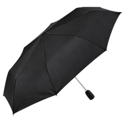 Paraguas Plegable Automático Antiviento Negro, Color Negro