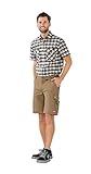 Planam Arbeitshose -Shorts Canvas 320 L Khaki/Schwarz