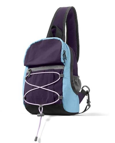 Crossbody Sling Backpack Sling Bag for Women Men, Crossbody Shoulder Blet Bags, Travel Daypack bag Purse for women