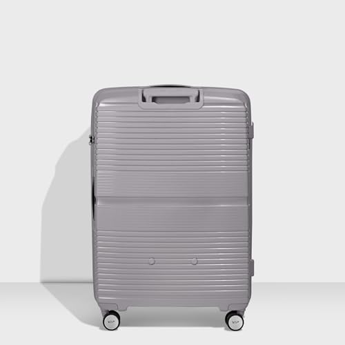 Image of VIP AER Plus Pro Check-in Trolley Bag 77cm | Large | Hard Luggage | Smooth 8-Wheel Suitcase | Premium Polypropylene | Flushed TSA Lock Business Travel Luggage | 3 Years International Warranty (Grey)