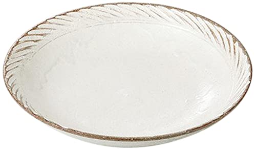 織部 大皿 椿 美濃焼 翔武窯 赤絵 椿 織部 手付 深皿 2枚