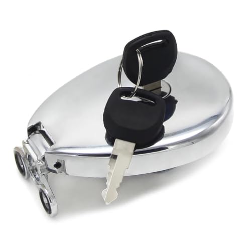 Bouchon de réservoir moto en alliage pour VN1500 finition chrome