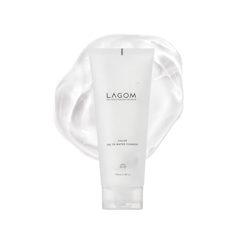 LAGOM Cellup Gel To Water Cleanser, No Foam Transparent Formula, Jelly Texture, Morning Cleansing, Hydrating Daily Face Wash 5.74 Fl Oz