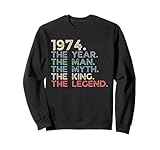 Photo Gallery annata 1974 the year man myth king legend retro compleanno felpa Photo Gallery annata 1974 the year man myth king legend retro compleanno felpa