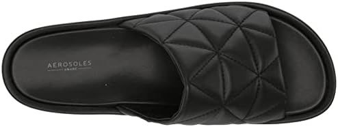 Aerosoles Women's Dayna Wedge Sandal, Black Vegan, 11 | Image 4