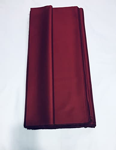 Image of BKRKJ Women's Cotton Silk Unstitched Fabric by Meter for Sewing Suit Salwar Chudidar Patiyala Shirt Kameez Blouse Kurta Pyjama Pathani jam Glace (4.5 Meter, Maroon)