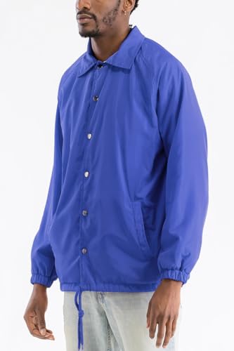 Image of WEIV GEAR Men's Full Zip Hooded Lightweight Windbreaker Anorak Jacket