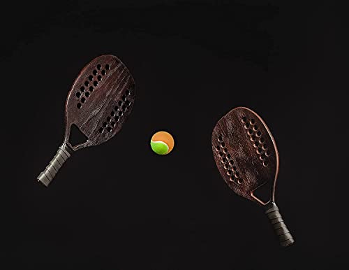 Raquete Classic Beach Tennis em Fibra Wood - 10mm - 28 furos - Modelo de Entrada Leve e Resistente -