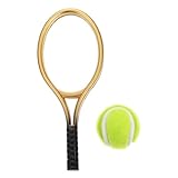 Mini raquette de tennis : peut servir de décoration pour une étagère, un rebord de fenêtre, un bureau, une cuisine, etc