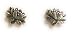 Lotus Earrings - Small Detailed Lotus Flower Stud Earrings in Sterling Silver, Suitable for Teen Girls, Children and Women, #7582