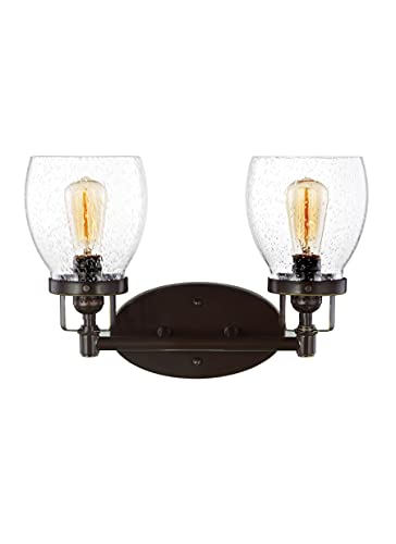 Image of Generation Lighting 4414502-782 Belton Two - Light Wall /Bath Vanity Style Fixture, Heirloom Bronze