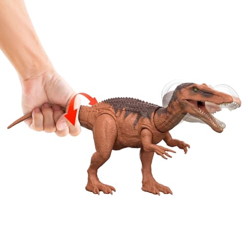 Image of Mattel Jurassic World Rebirth Wild Roar Baryonyx Dinosaur Toy with Tail-Controlled Chomp Multi-Direction Attack & Sound, Posable & Digital Play