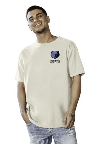 Image of Blue 84 NBA Unisex-Adult NBA Officially Licensed T-Shirt Ringspun Front /Back Ivory