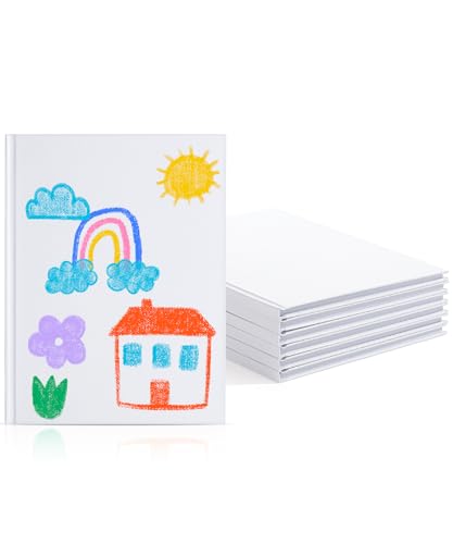 Mini journal pour étudiants et lot de 6 livres vierges non lignés 40 pages