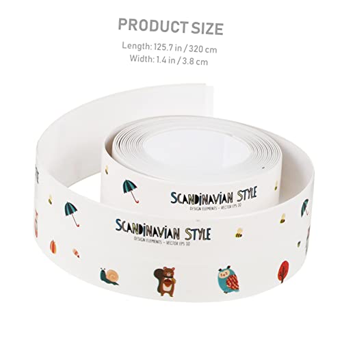 Uonlytech 4Pcs Fita De Janela Fita De Vedação De Janela Fita De Chão De Bancada Tira De Calafetar Ba