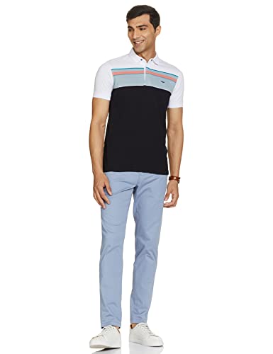 Image of Park Avenue 0 Men's PLEATLESS Smart FIT Dark Blue Formal Trouser